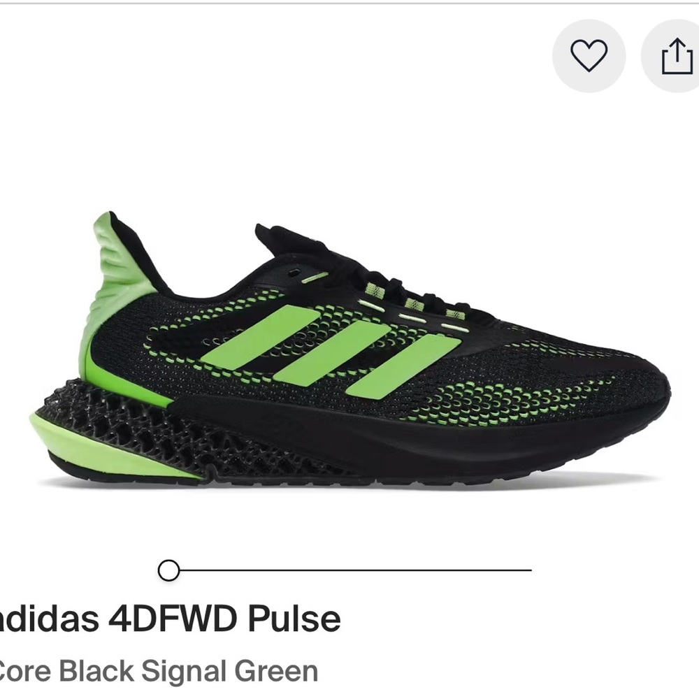 adidas 4DFWD Pulse , Core Black Signal Green. Size men’s 9